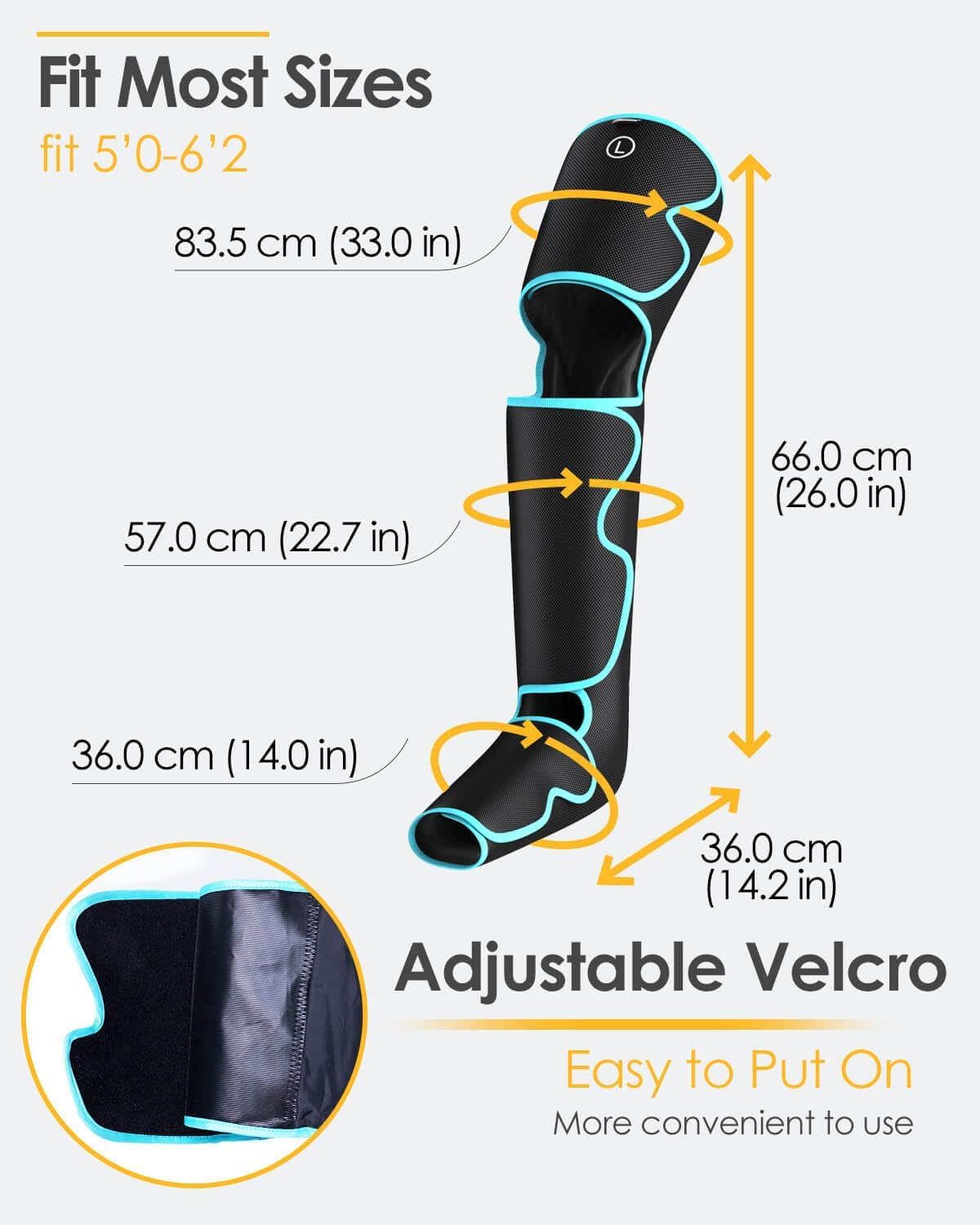 SLOTHMORE Air Compression Leg Massager for Circulation & Pain Relief - 3-in-1 Heating for Foot, Calf & Thigh - Sequential Compression Device for Swollen Legs & RLS - Perfect for Home Use, Office Relaxation & Post-Workout Recovery