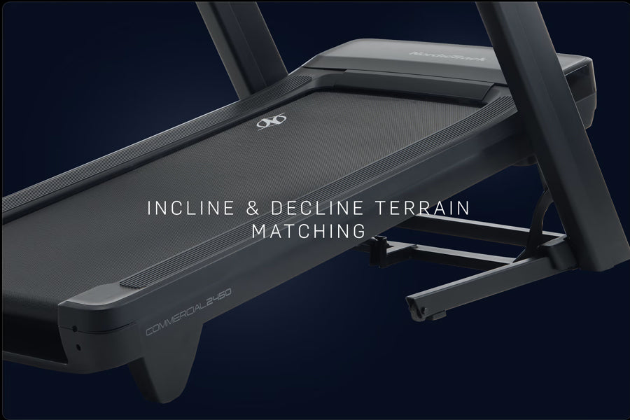 NordicTrack 2450 Commercial Treadmill - Premium Incline Treadmill for Home Gym, Cardio Workouts & Weight Loss - Perfect for Running, Walking & HIIT Training