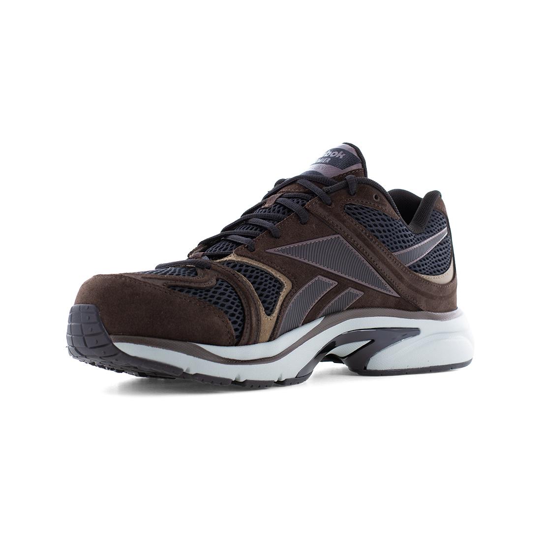 Premier Road Plus VI Athletic Composite Toe Work Shoes for Men - Brown/Black Safety Shoes for Construction, Warehouse & Outdoor Work