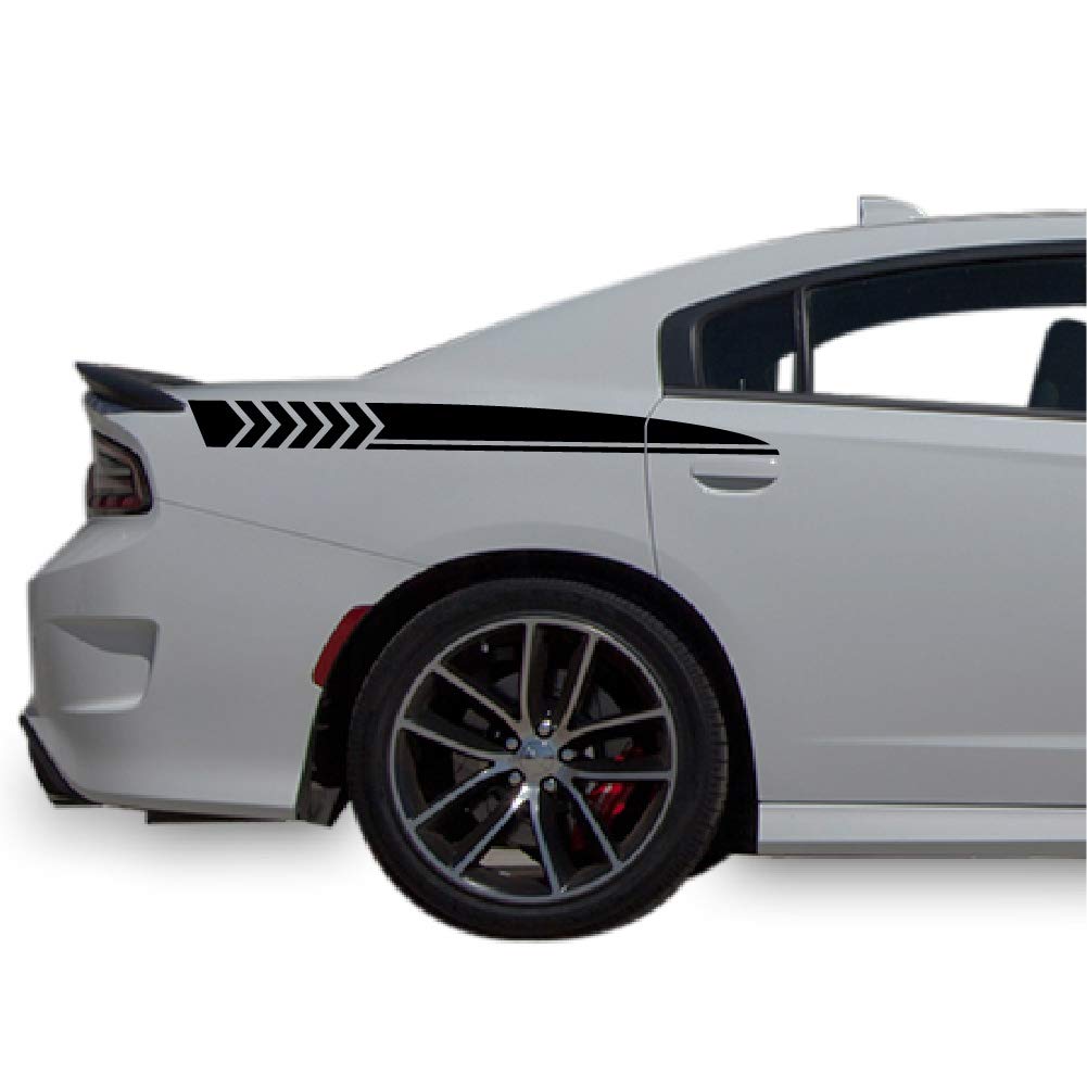 Bubbles Designs 2X Sticker Decal Kit for Dodge Charger - Custom Vinyl Decals for Car Windows, Laptops & DIY Projects - Perfect for Personalization and Car Accessories
