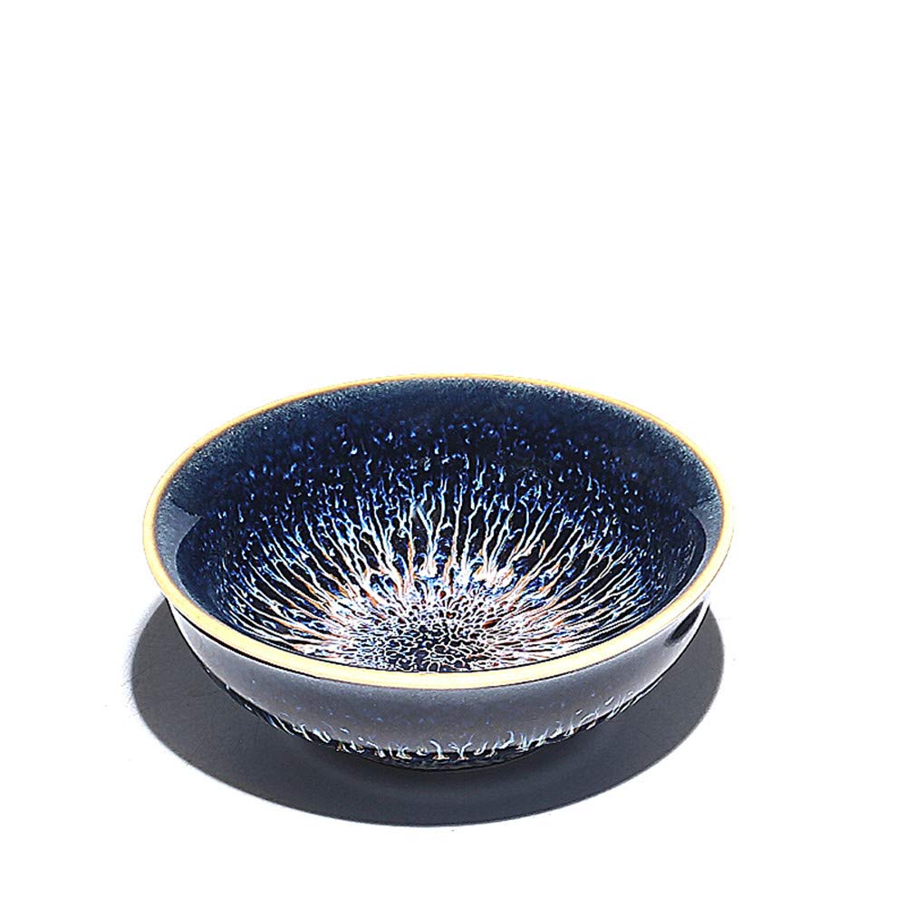 Handmade Tianmu Glaze Jianzhan Kungfu Tea Cup - Ceramic Master Tea Bowl for Gongfu Brewing - Traditional Chinese Tea Set for Home & Office Use - Perfect for Matcha, Oolong, and Herbal Tea Ceremonies