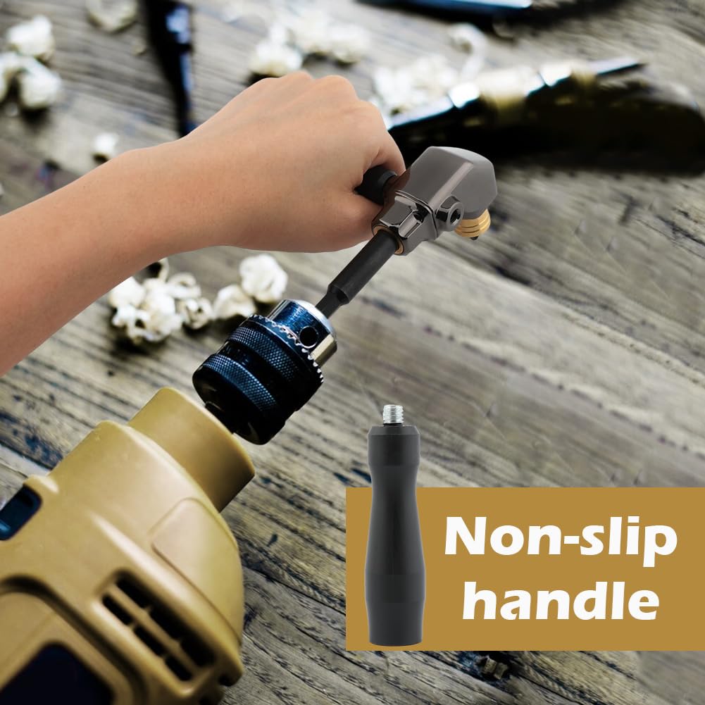 Durable 90 Degree Right Angle Drill Attachment - Detachable Right Angle Screwdriver Adapter for Cordless Drills & Impact Drivers - Perfect for Tight Spaces, DIY Projects, and Professional Construction Work