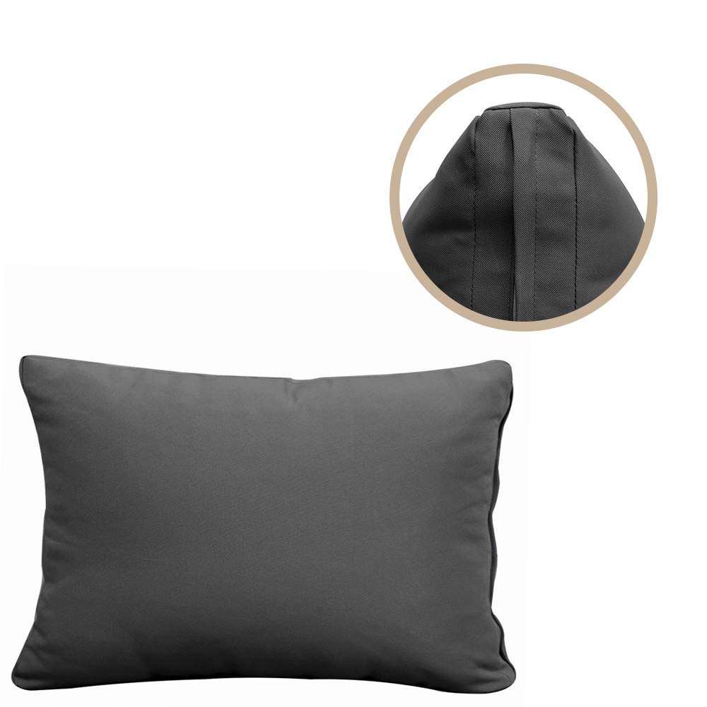 Style2 AD003 Full Size 5-Piece Knife Edge Outdoor Daybed Mattress Cushion Set with Bolster Pillows - Perfect for Patio, Poolside, and Garden Lounging