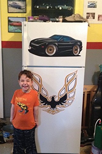 Mini Cooper Cartoon Wall Decal - Large 2ft Car Art Sticker for Man Cave & Boys Room Decor