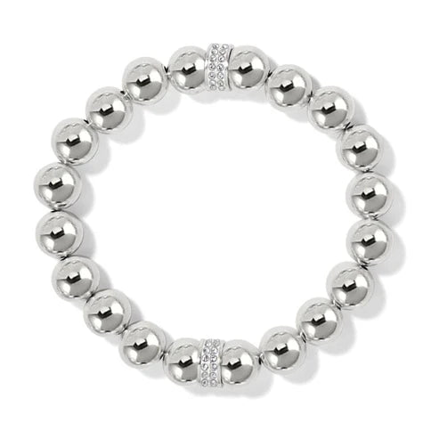 Brighton Meridian Stretch Bracelet in Sterling Silver - Elegant Adjustable Bangle for Women, Perfect for Everyday Wear, Parties & Gifts