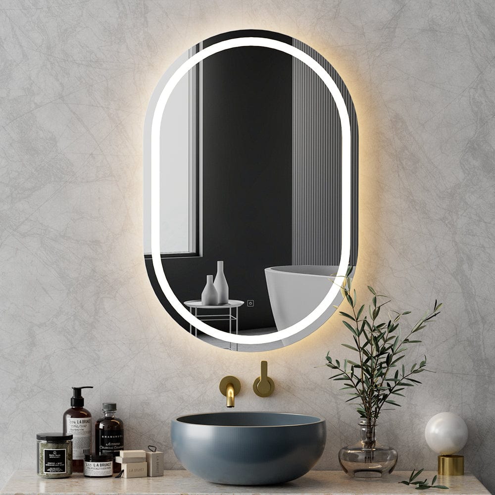 Embellir LED Wall Mirror with Light 50X75CM - Oval Bathroom Vanity Mirror with Adjustable Lighting for Makeup & Grooming | Perfect for Bathroom, Bedroom, Dressing Room & Salon Decor