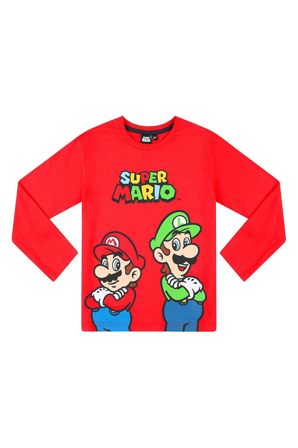 Super Mario & Luigi Boys Pajama Set - Nintendo Licensed Character Sleepwear for Kids - Perfect for Birthday Gifts, Sleepovers & Mario Themed Parties