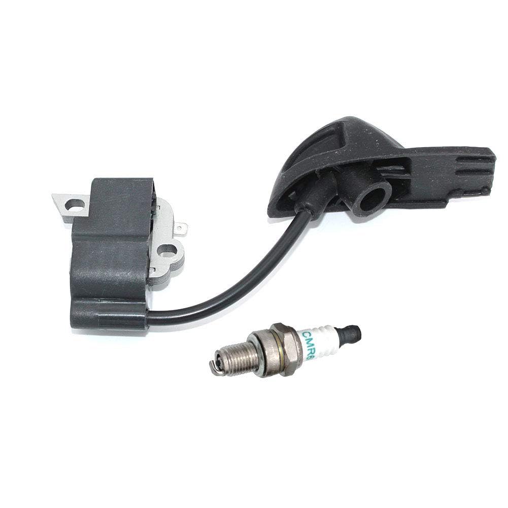 High Performance Ignition Coil Module with CMR6H Spark Plug for Stihl BG56 BG56C SH56 BG86 BG86C SH86 Leaf Blowers - Replacement Part #4241 400 1318 0000 400 7011 - Perfect for Lawn Maintenance & Yard Work