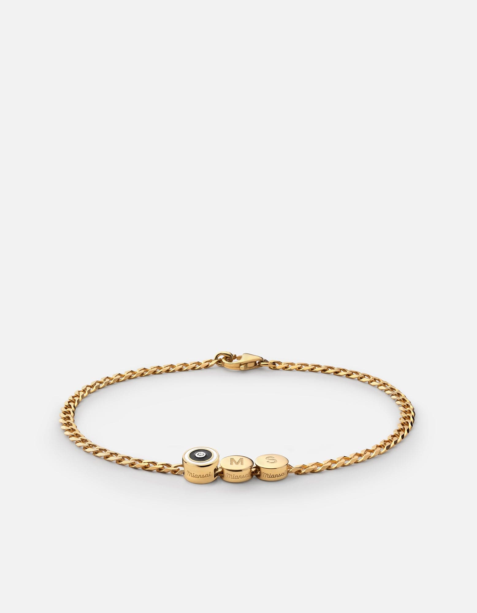 Opus Sapphire Gold Vermeil & Black Chain Bracelet for Women - Elegant Jewelry Gift for Birthday, Anniversary & Special Occasions