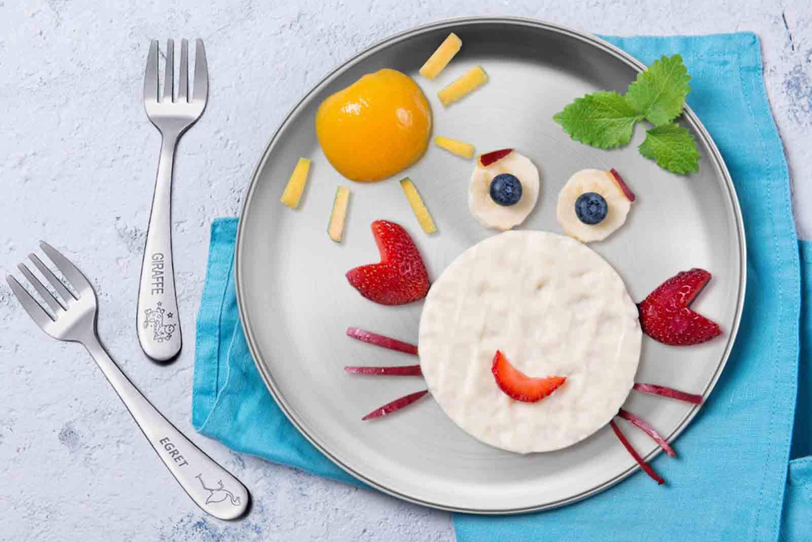 Stainless Steel Toddler Plates for Kids - 8 Inch Round Dinner & Salad Plates, Safe & Healthy, Heavy Duty & Dishwasher Safe - Perfect for Camping, Outdoor Parties, Picnics & Family Meals - Set of 6