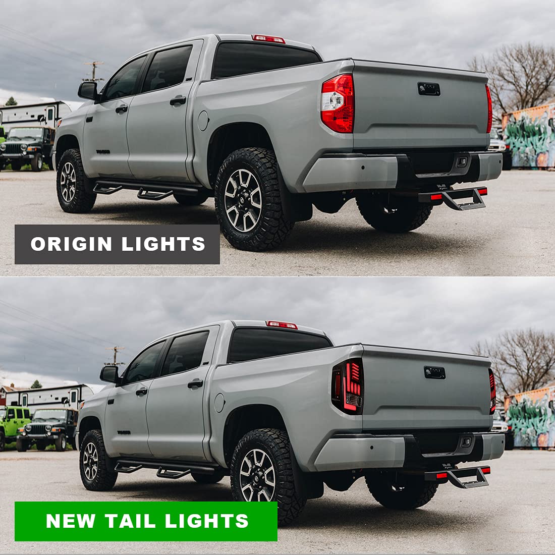 Nixon Offroad LED Sequential Tail Lights Assembly for 2014-2022 Toyota Tundra - Pair with LED Turn Signals, DRL & Brake Lights (Clear) - Upgrade Your Tundra Pickup for Enhanced Visibility & Style