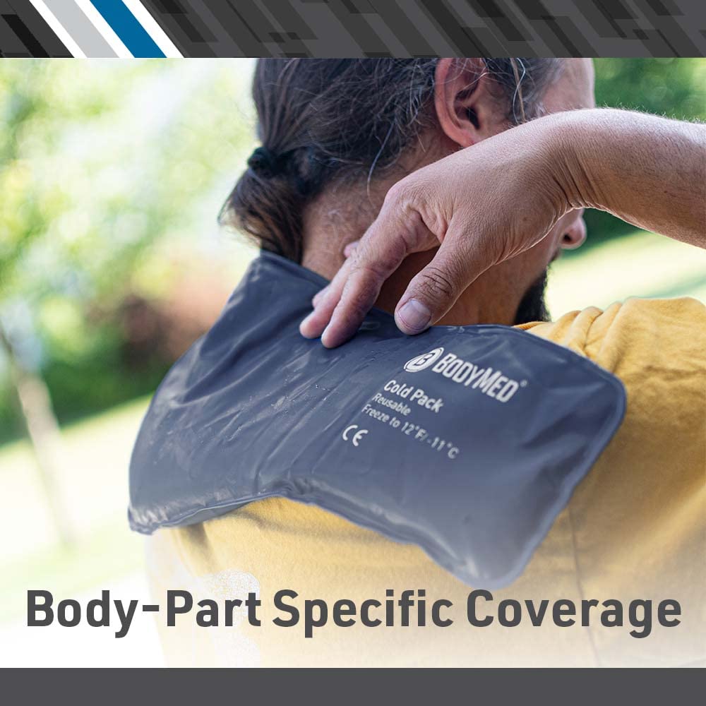 BodyMed Heavy Duty Reusable Urethane Ice Pack for Knee, Arm, Elbow, Shoulder & Back Pain Relief - Professional Grade Cold Therapy for Injuries, Swelling, Bruises & Sprains - 21x13 Inch Oversized Ice Pack - Perfect for Sports Injuries, Post-Surgery Recovery & Muscle Pain Management
