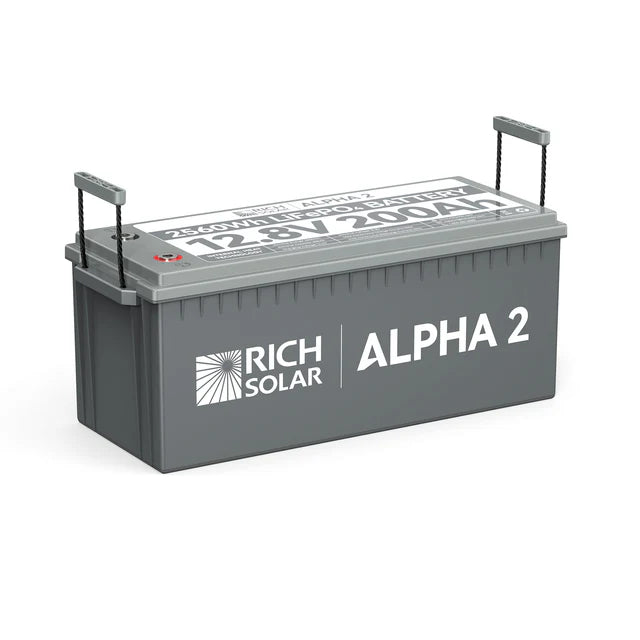 Rich Solar 12V 200Ah LiFePO4 Lithium Iron Phosphate Battery with Internal Heating & Bluetooth - Deep Cycle Solar Battery for RV, Marine, Off-Grid Power & Solar Energy Storage Systems