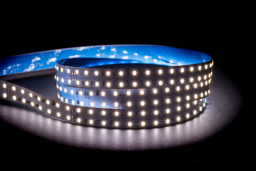 32.6W 24V 5500K Cool White LED Strip Lights - 2835 SMD, IP20 Waterproof, Flexible Tape Light for Home, Kitchen, and Cabinet Lighting (Sold by Meter)
