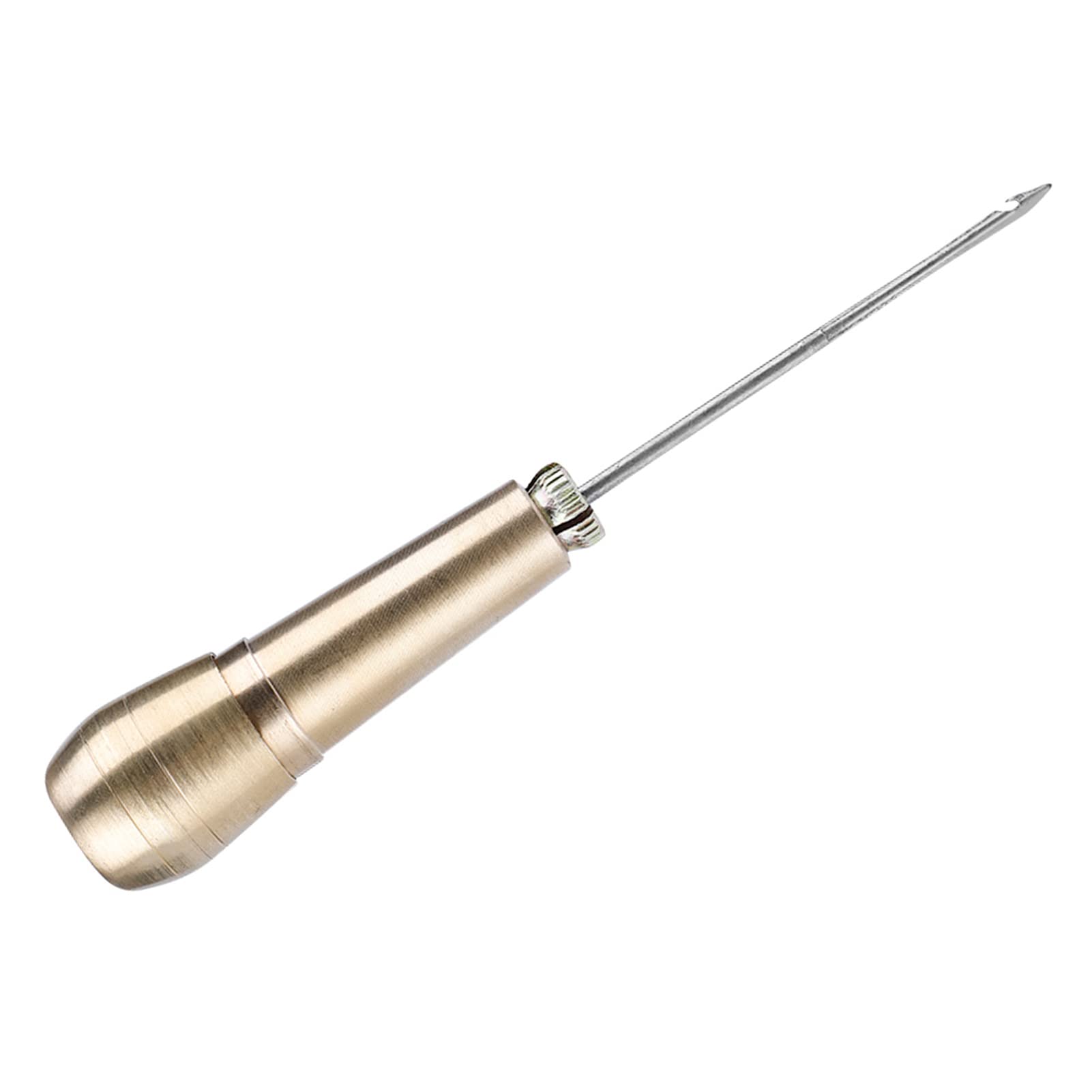3-Piece Copper Handle Sewing Awl Needles - Professional Leather & Shoe Repair Tool Kit for DIY Crafting, Upholstery, and Outdoor Gear Maintenance