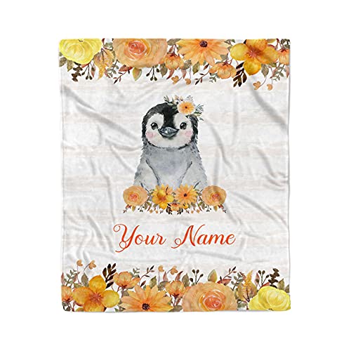Penguin Blanket Orange 05