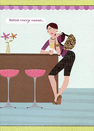 Funny Feminine Birthday Card for Women - Humorous Designer Greetings with Empowering Message - Perfect for Sister, Friend, or Wife Celebrations