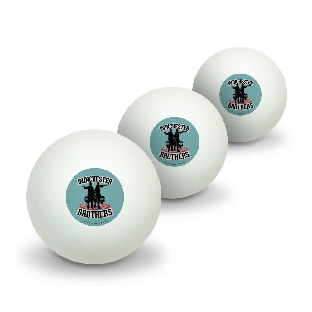 Supernatural Brothers Novelty Ping Pong Balls 3-Pack - Fun Printed Table Tennis Balls for Game Nights, Themed Parties & Collectors