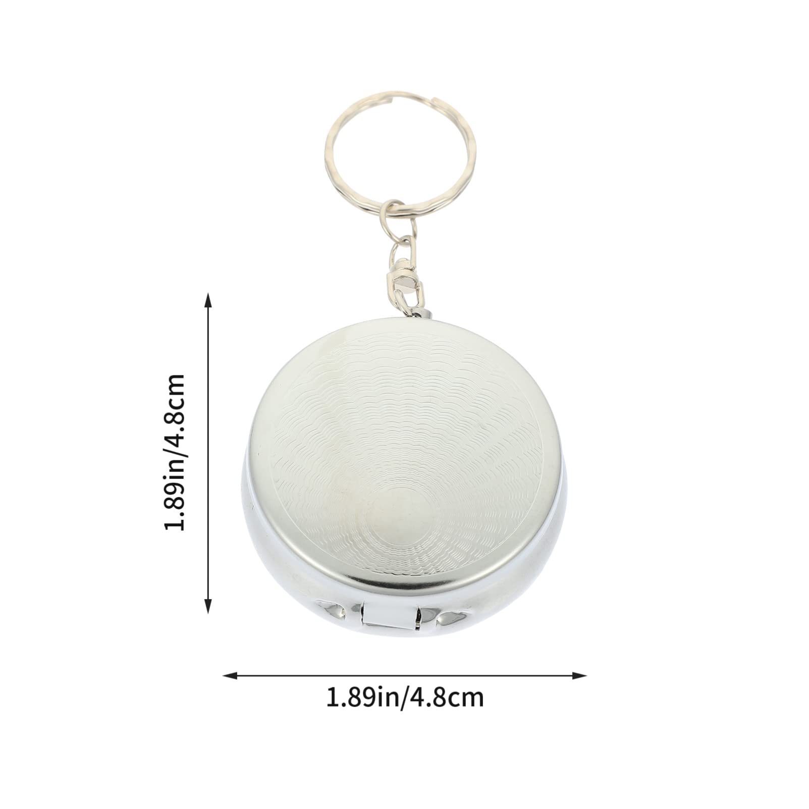 MagicLulu 3-Piece Portable Odor-Proof Ashtray Keychain Set - Compact Travel Ash Holder with Lid for Men, Wallet & Pocket Storage - Perfect for Outdoor, Camping, Travel & Car Use