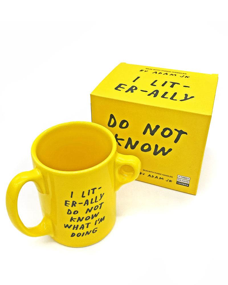 3-Handle Coffee Mug - Large Ceramic Tea Cup with 3 Handles for Easy Sharing - Perfect for Family Gatherings, Office Meetings & Group Coffee Breaks