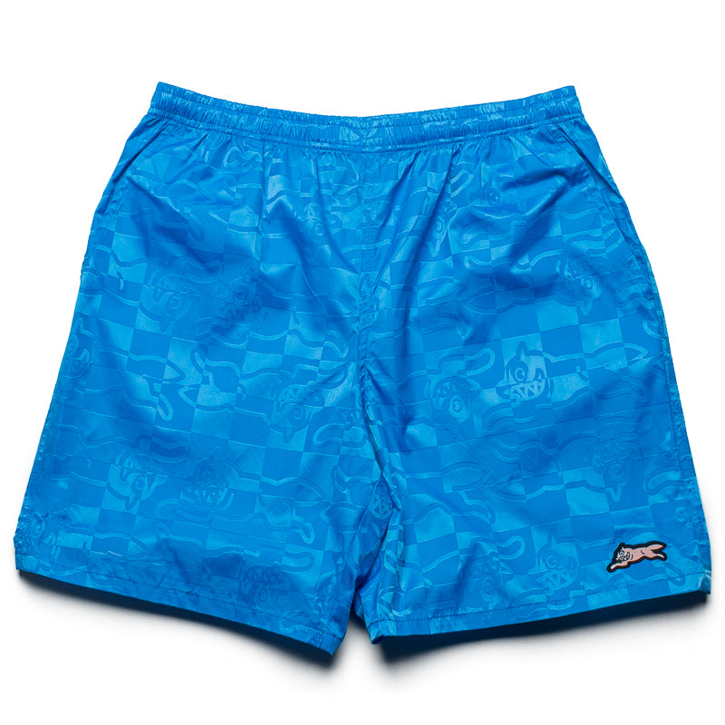 French Blue Ice Cream Running Check Shorts - Lightweight & Breathable for Men's Workout, Jogging, and Gym Training