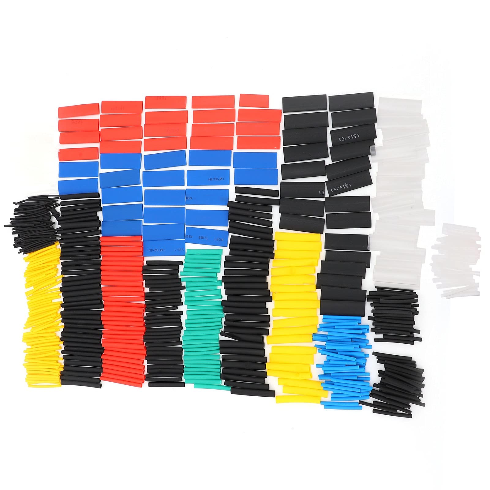 580Pcs Waterproof Heat Shrink Tube Set - 2:1 Shrink Ratio, High Strength Nylon Tubing for Electrical Wiring, Circuit Protection & DIY Projects - Perfect for Automotive, Marine & Home Electronics Repair