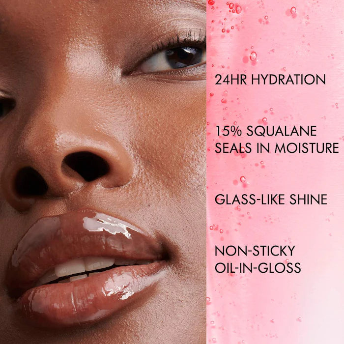 Armani Beauty Gloss Labial Prisma Glass Hydrating Lip Gloss with Squalane - Moisturizing & Shine for Day & Night Wear