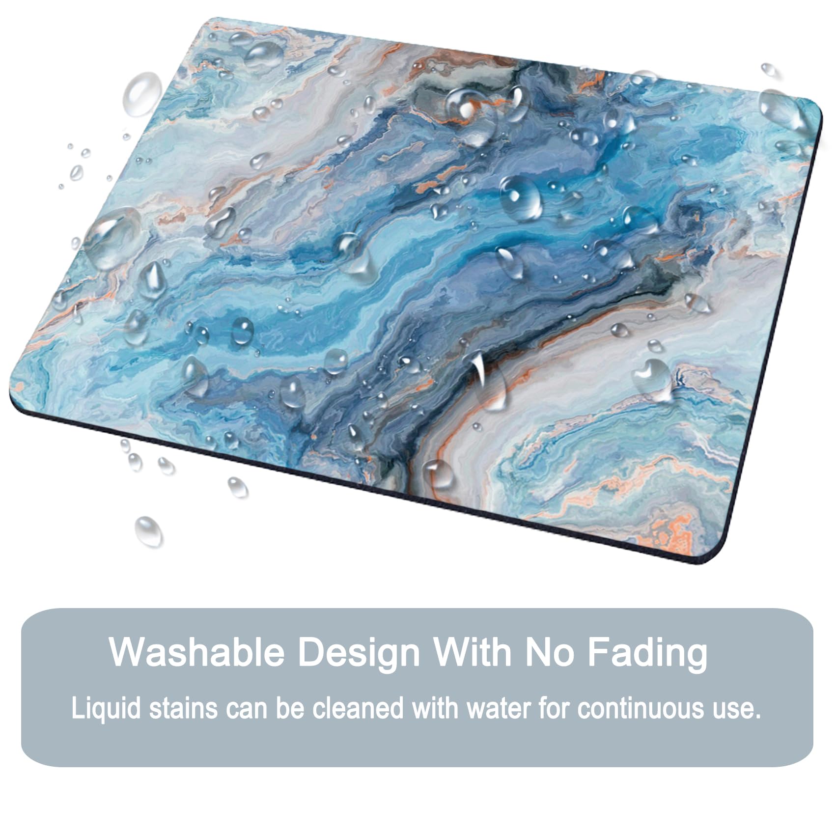 Premium Textured Gaming Mouse Pad - Non-Slip Rubber Base, Waterproof Square Mouse Mat for Wireless Mouse, Computer & Laptop - Perfect for Office, Home & Gaming (Art Painting Design)
