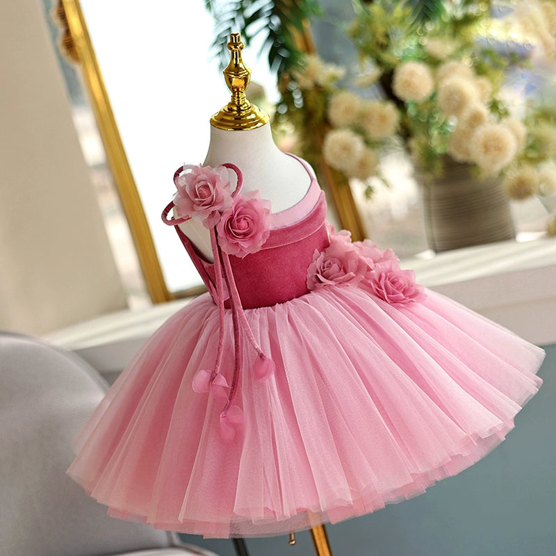 Adorable Flower Girl Dress for Weddings & Birthdays - Puffy Princess Gown for Special Occasions & Photo Shoots