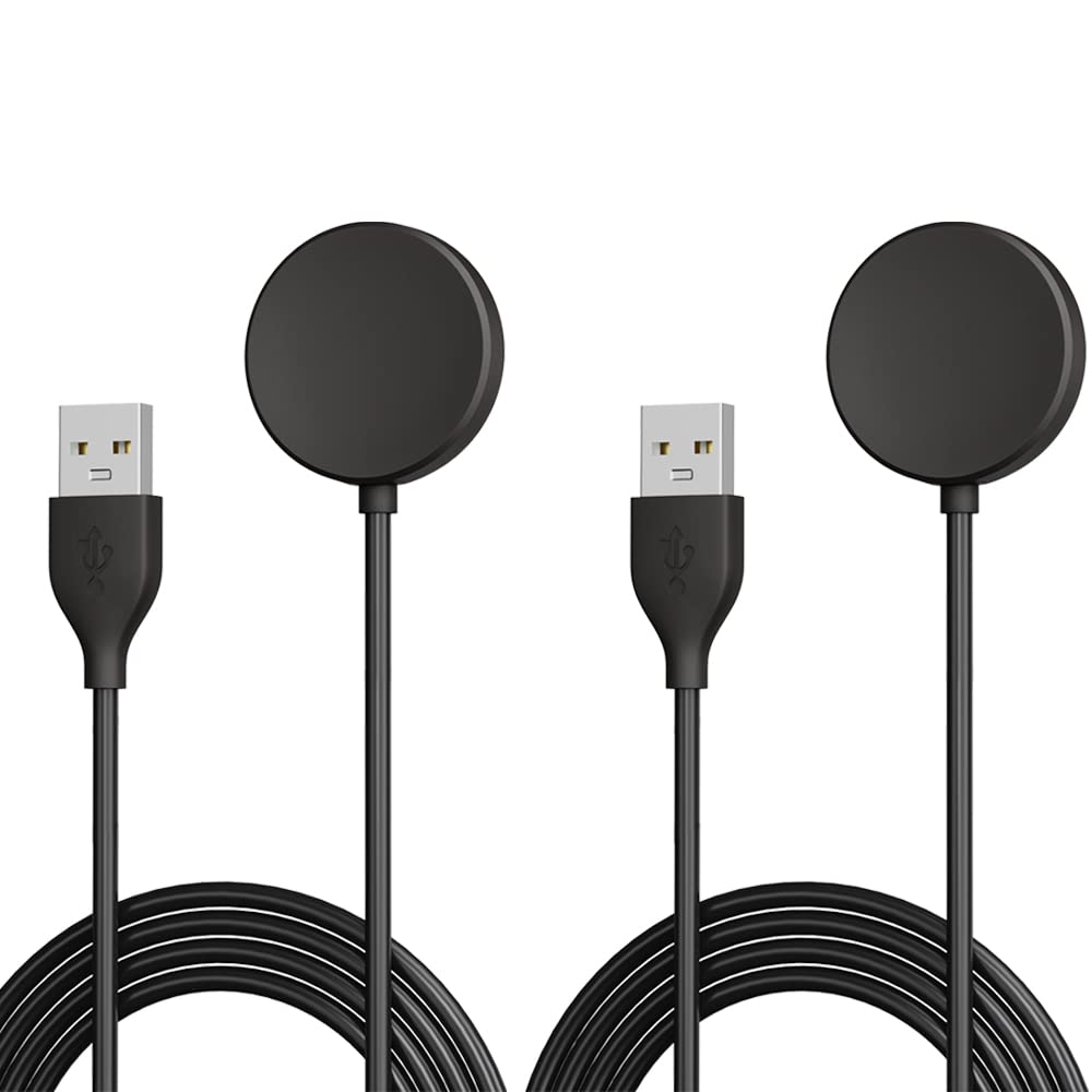 Samsung Galaxy Watch Charger Cable (2 Pack) - Fast Charging Dock Station for Galaxy Watch 4/5/6, Active 2/3 - Perfect for Home, Office & Travel Use