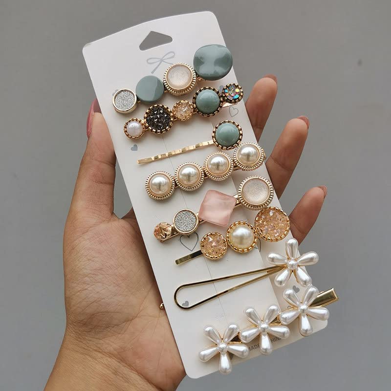 CHANDERKASH 8PCS Geometric Metal Hair Clips - Barrettes Pins for Women, Hollow Hairpins, Korean Style Hair Accessories for Daily Use, Parties and Weddings