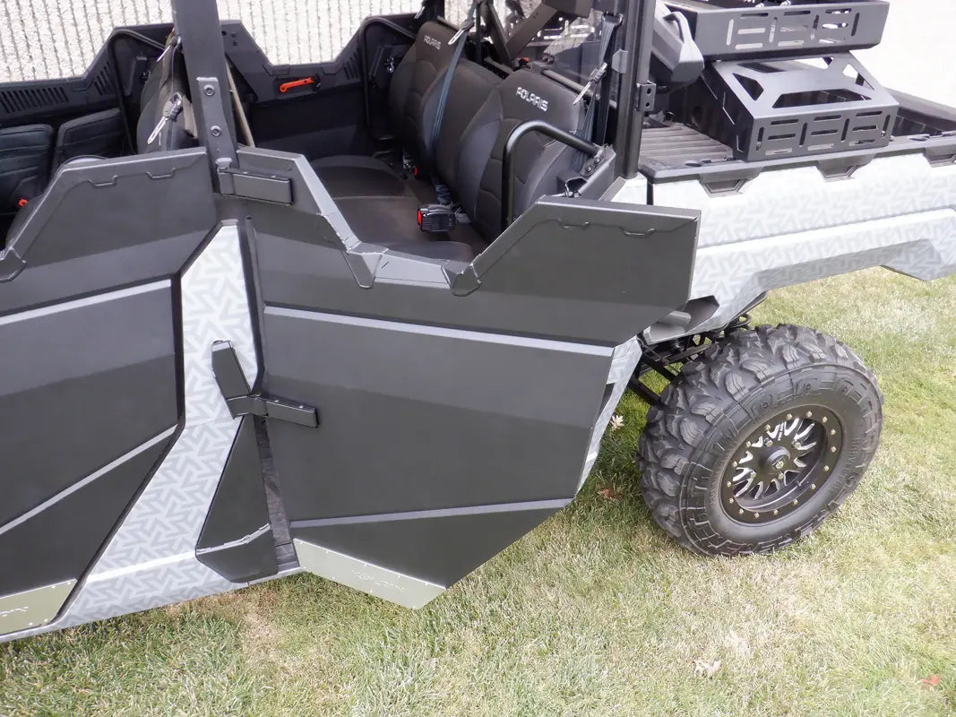 KOLPIN 32010 Rear Half Doors for Polaris Ranger 1000 & XP 1000 CREW - Durable UTV Accessories for Off-Roading, Hunting & Farm Work