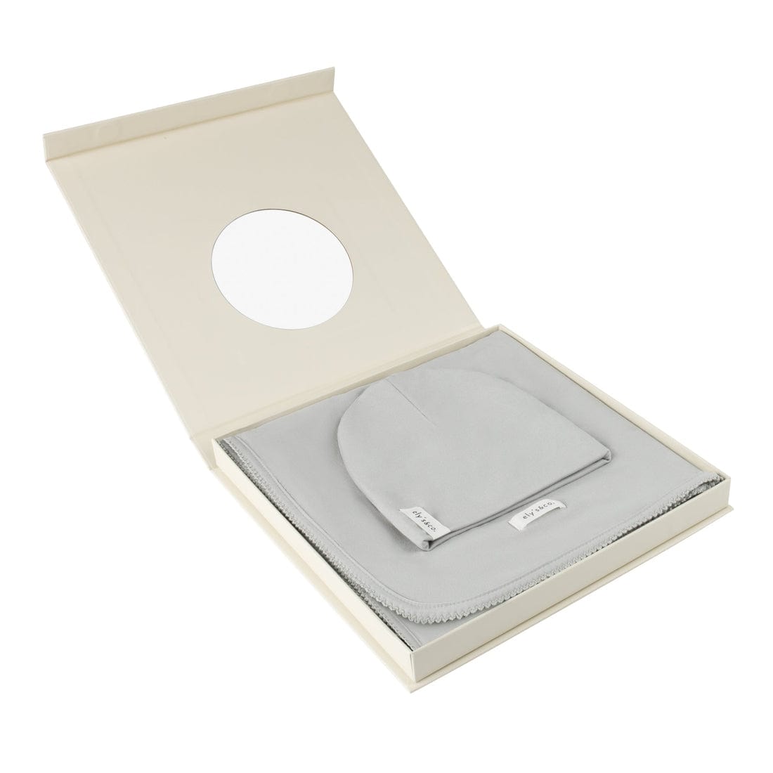 Ely's & Co. Modal Baby Swaddle Blanket and Beanie Gift Set - Soft Newborn Essentials for Shower, Hospital, and Photo Shoots