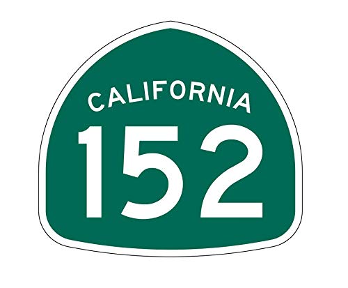 California State Route 152 Vinyl Sticker - 4