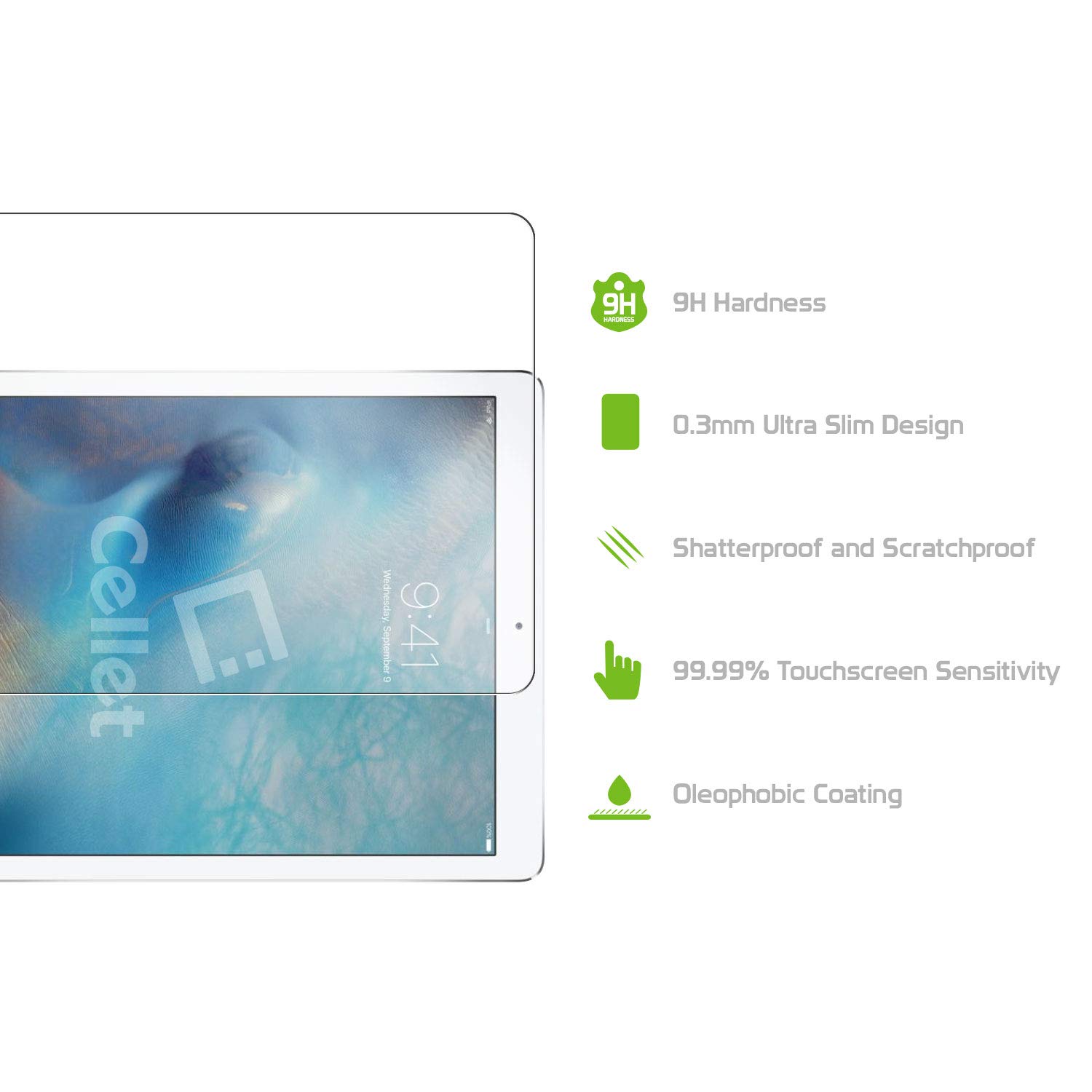 Cellet Tempered Glass Screen Protector for iPad Pro 11-inch (2021/2022) - Case Friendly, Bubble Free, 0.3mm Ultra-Thin, Apple Pencil Compatible - Perfect for Work, Study & Entertainment Protection