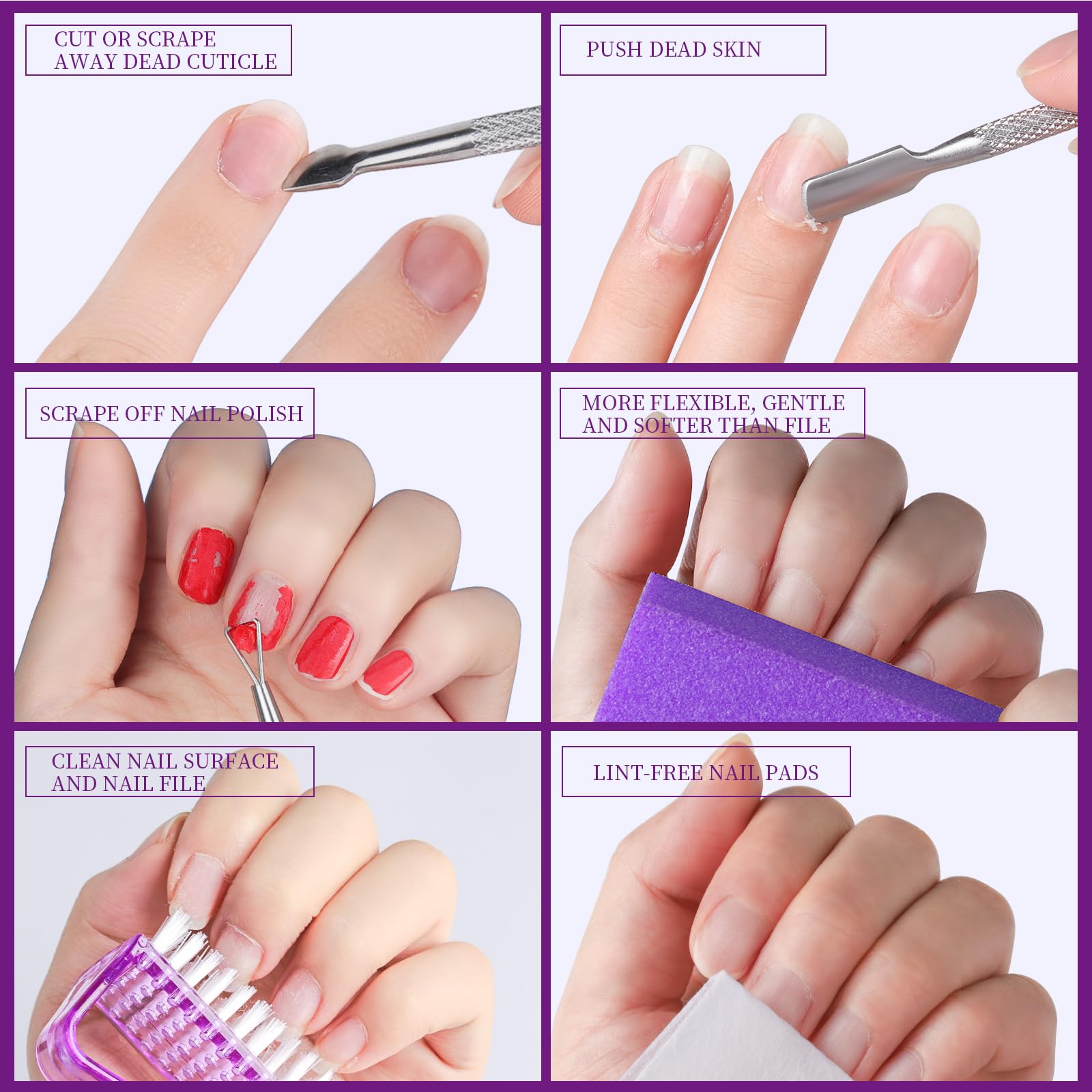 Teenitor Professional Nail Care Kit - 12-Piece Manicure Set with Nail Files, Buffers, Cuticle Remover, Pusher, Softener & Lavender Oil for Home & Salon Use