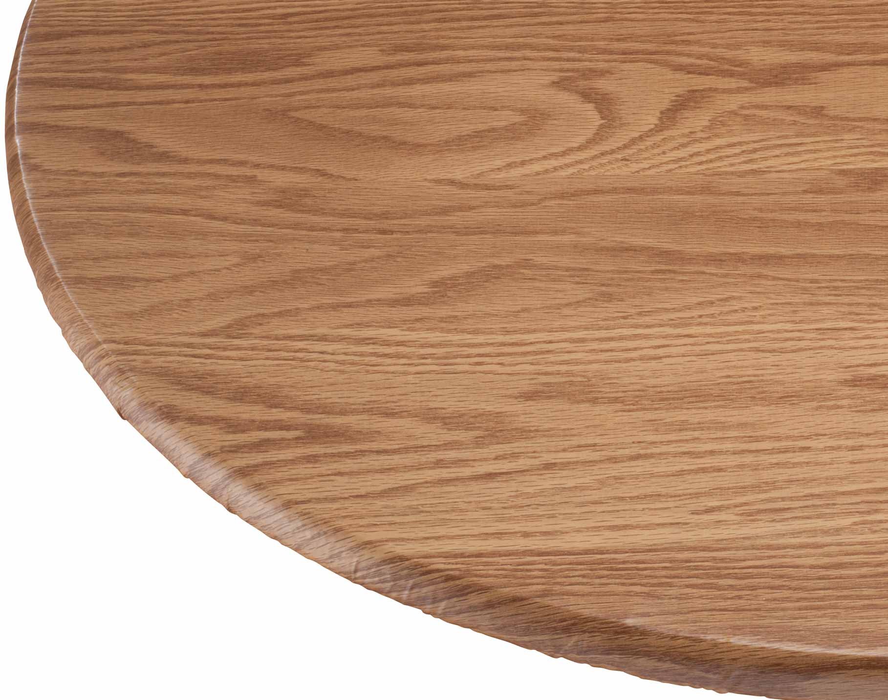 Wood Grain Vinyl Elastic Table Cover - Waterproof Stretchable Tablecloth for Dining, Kitchen, Party & Outdoor Use