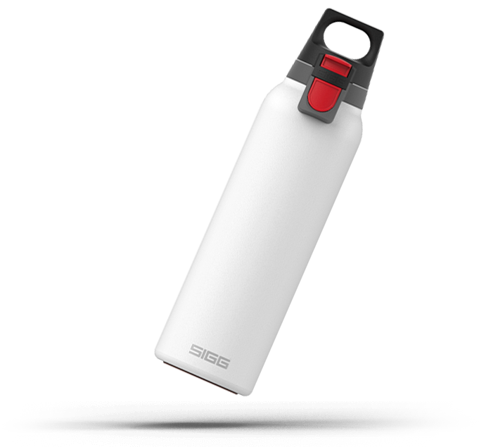 SIGG Hot & Cold Insulated Water Bottle 0.55L (18.6oz) - White - Leakproof Stainless Steel Thermos for Coffee, Tea & Drinks - Perfect for Hiking, Gym & Office Use