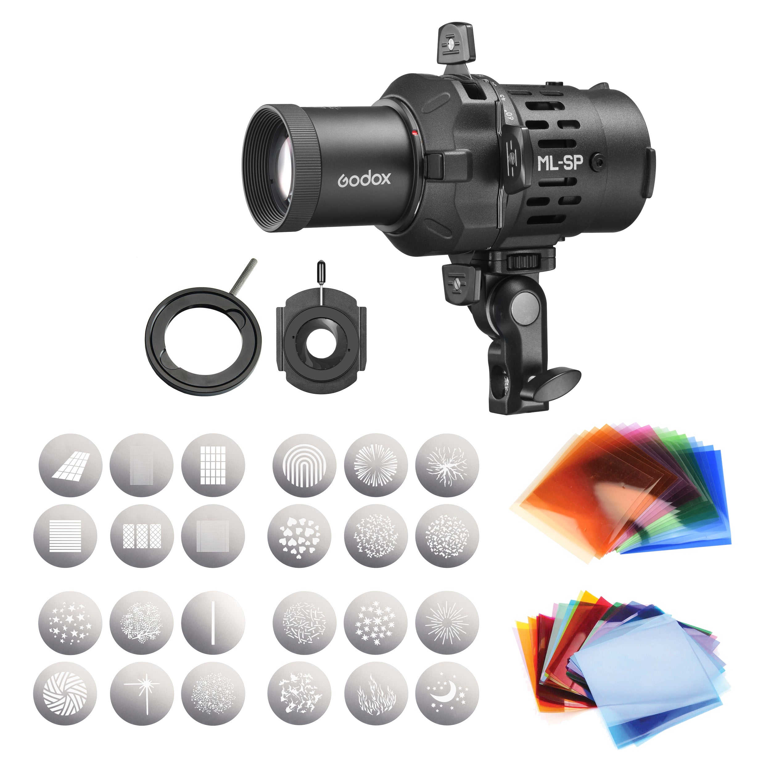 Godox ML SP Series Mount Projection Attachment Complete Kit - Professional Photography Lighting Accessory for Studio, Portrait, and Product Shoots