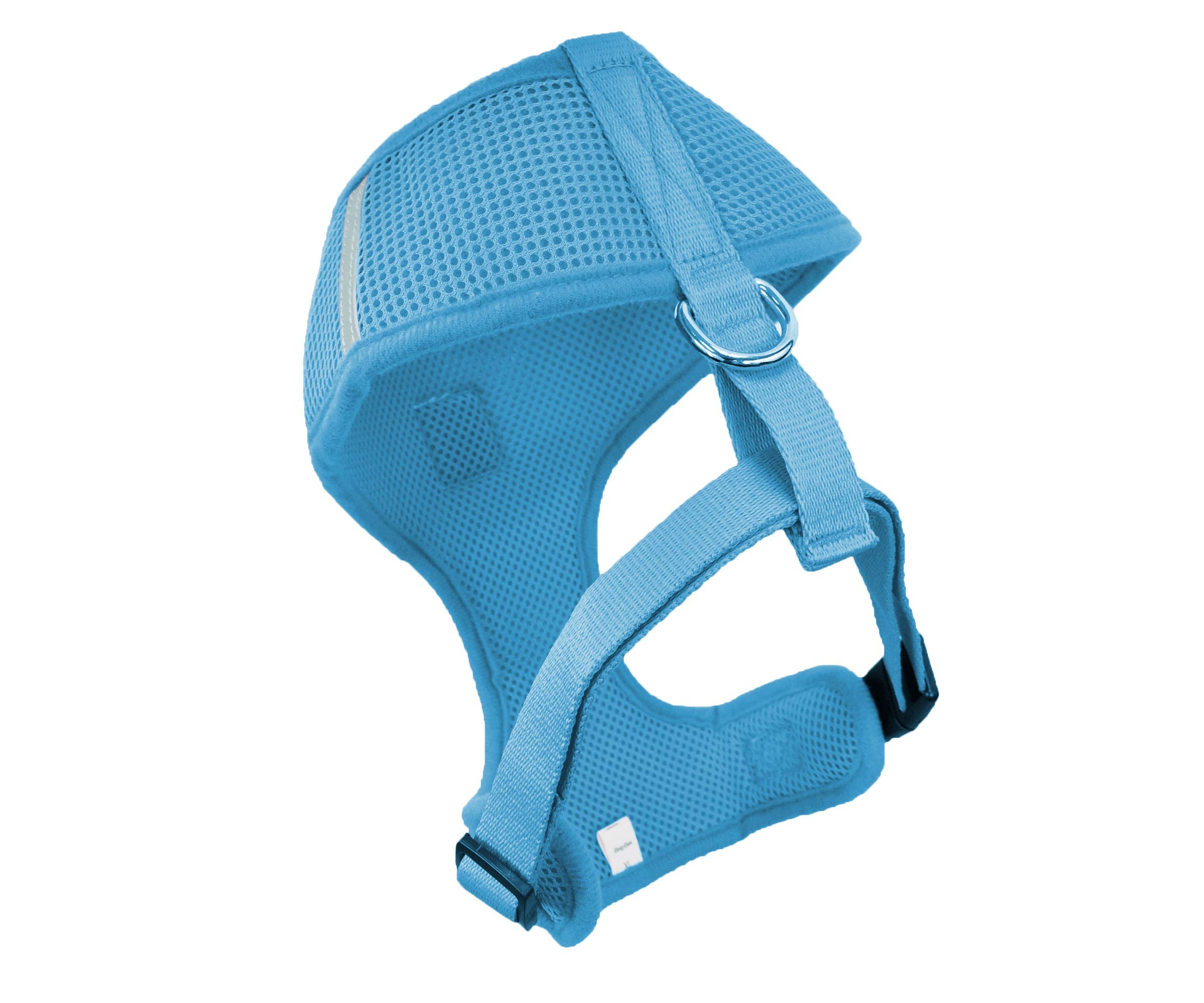 No Pull No Choke Reflective Adjustable Dog Harness - Breathable Front Clip Pet Vest for Small Medium Large & X-Large Dogs (Water Blue) - Perfect for Walking, Running & Outdoor Adventures