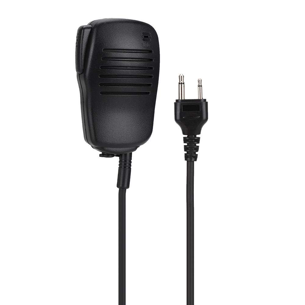 ICOM Cobra Maxon Midland Vertex Uniden Walkie Talkie Speaker Mic - 360° Rotatable Shoulder Microphone with 3.5mm Earpiece Jack | Perfect for Construction, Security, Outdoor Adventures & Emergency Communication