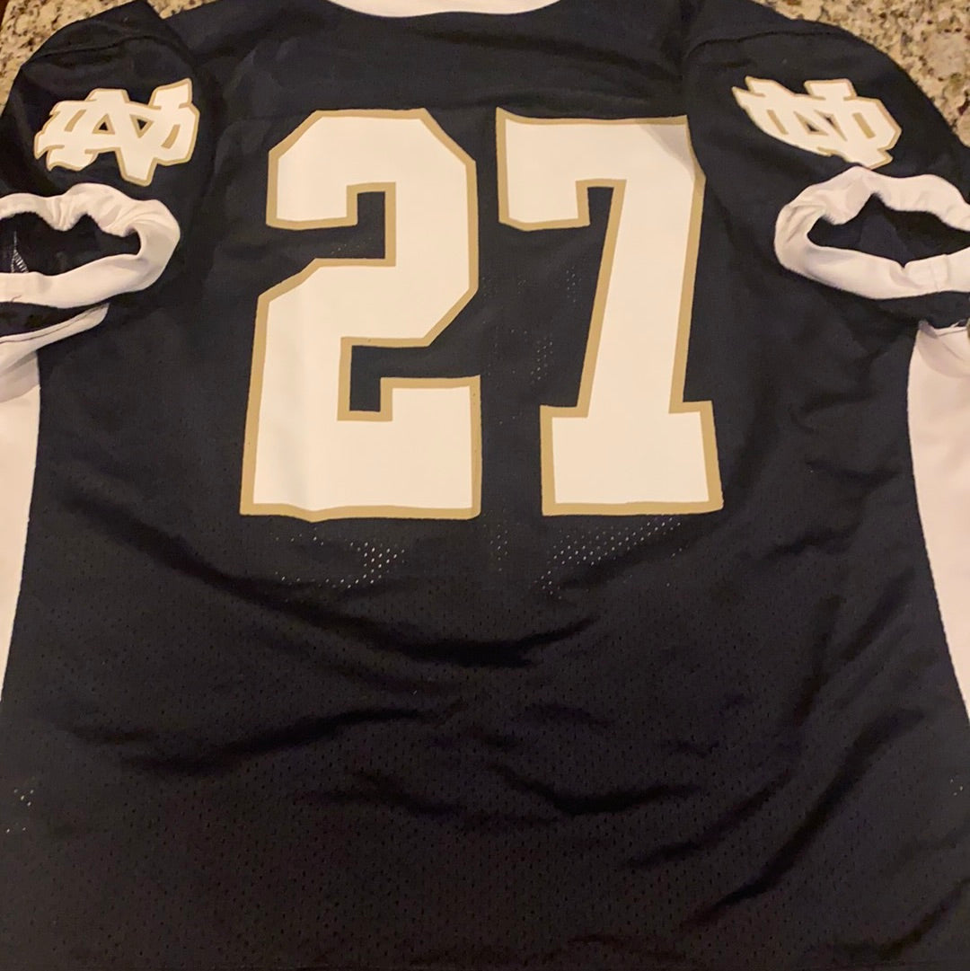 Authentic Under Armour Notre Dame Fighting Irish #27 Game-Worn Football Jersey - 2017 Season - Perfect for Game Day, Collecting & Fan Memorabilia