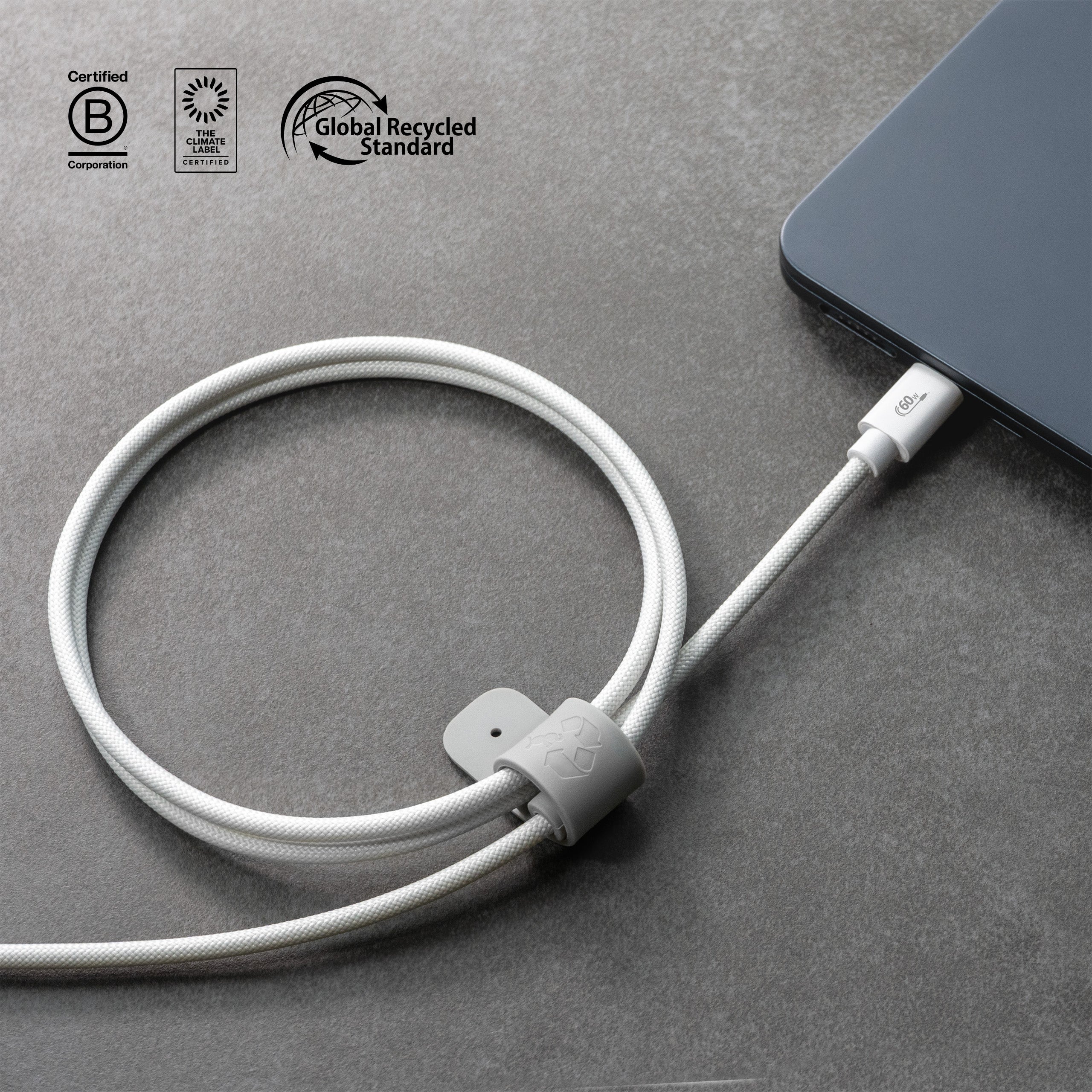 Fast Charging PowerKnit FLEX USB C to USB C Cable - 6ft Durable Braided Nylon Cord for iPhone 15, Samsung Galaxy, MacBook, iPad Pro | Perfect for Home, Office & Travel Charging