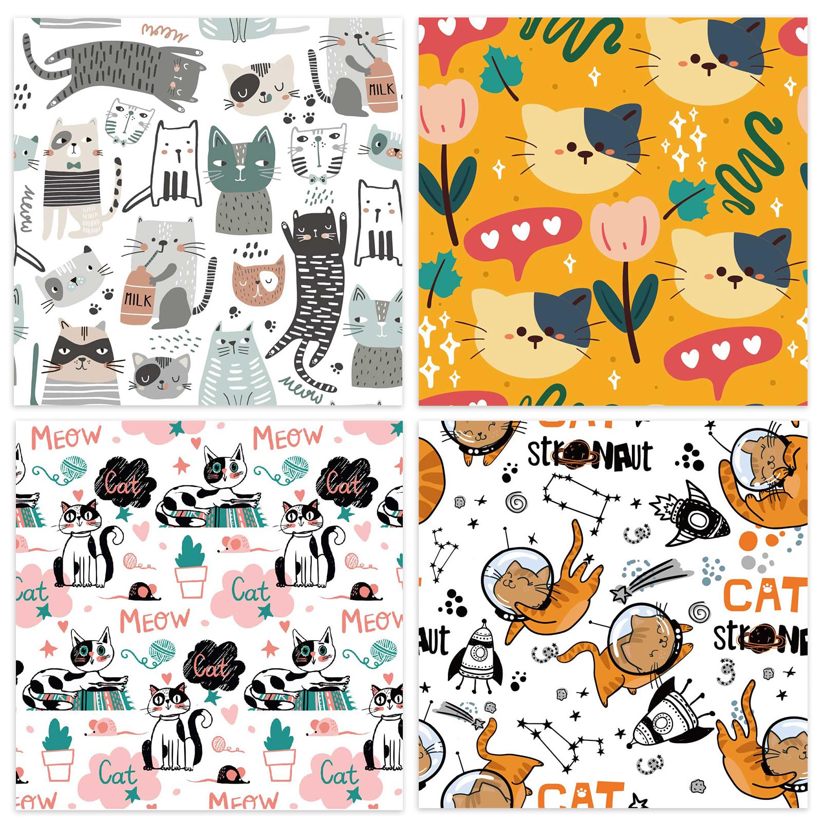 24 Sheets 12 Designs Scrapbook Paper Pad, 6
