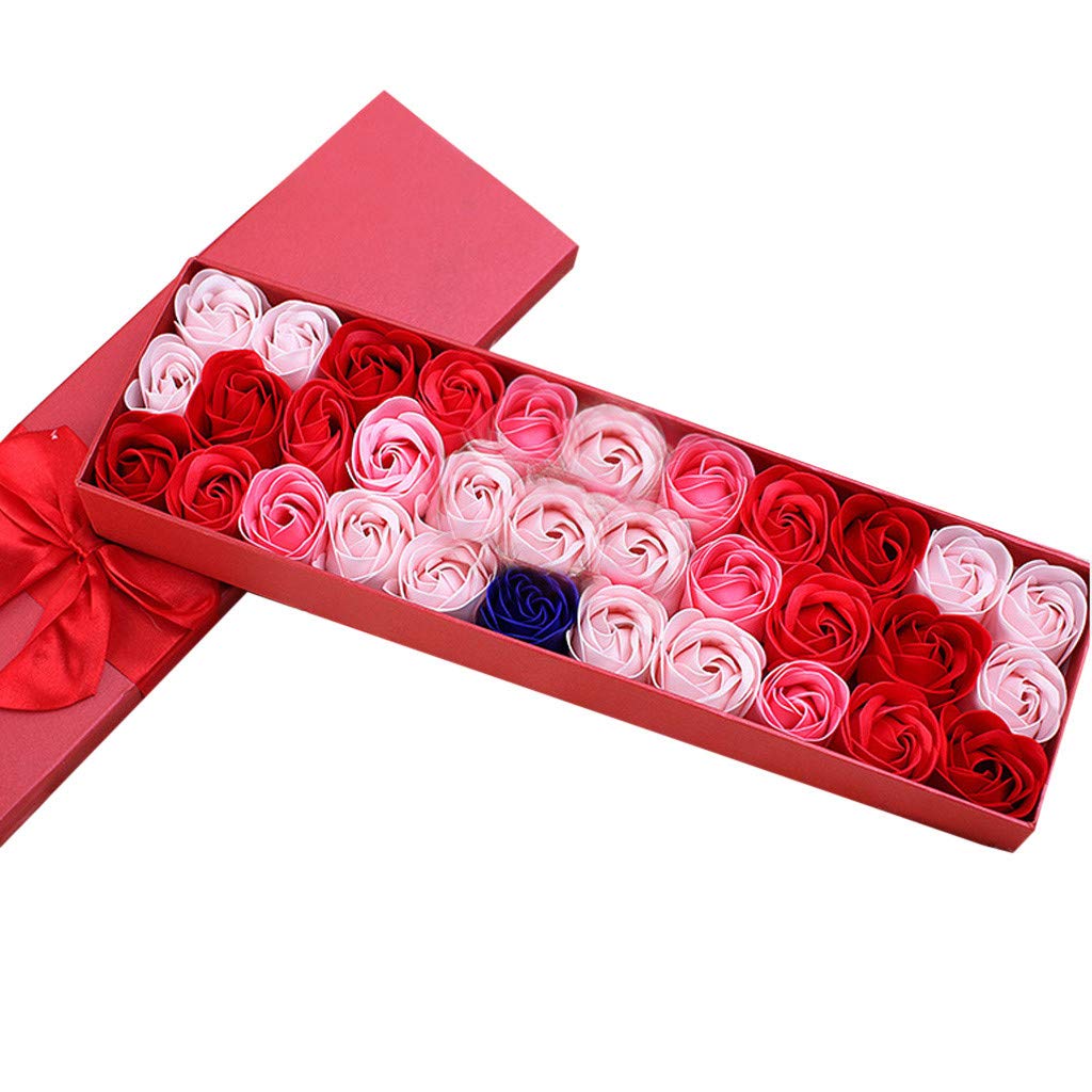 Valentine's Rose Gift Soap Set - DIY Wedding Flower Festival Home Decor & Romantic Gift Box for Couples | Perfect for Valentine's Day, Anniversaries, and Bridal Showers