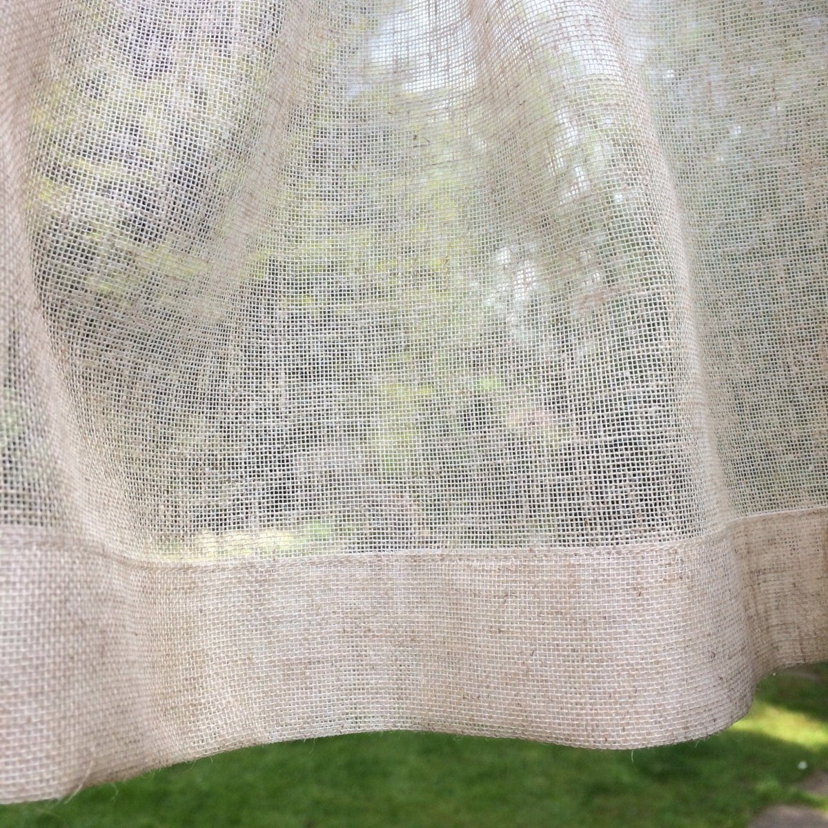 Sankey Sheer Single Pocket Linen Panel - Lightweight Linen Curtain for Living Room & Bedroom - Elegant Window Treatment for Home Decor