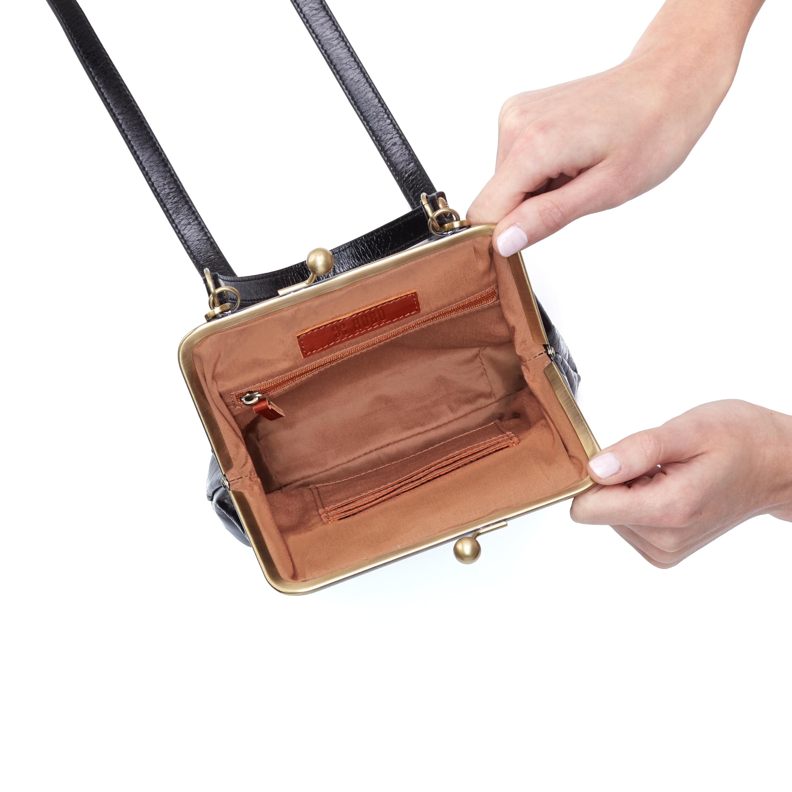 Vintage HOBO Alba Leather Crossbody Bag for Women - Perfect for Daily Use & Travel
