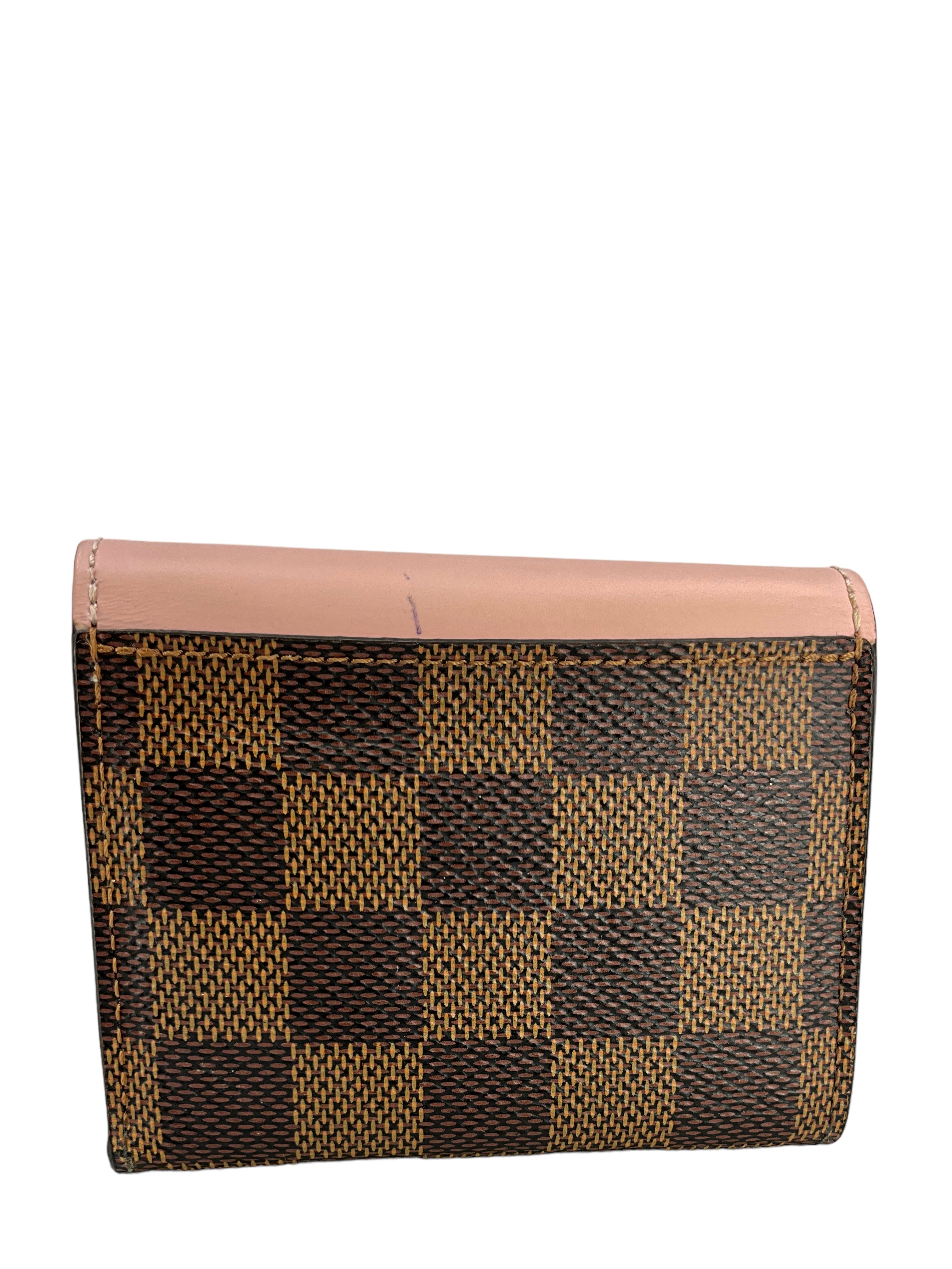 Louis Vuitton Damier Ebene Canvas Zoe Wallet - Authentic Designer Women's Wallet for Everyday Use | Compact & Stylish Card Holder for Credit Cards, Cash & ID | Perfect Gift for Her