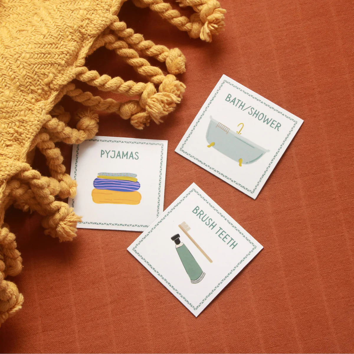 Creative Sprout Magnetic Morning & Evening Routine Cards - 20 Pack for Kids' Daily Schedule & Chore Organization - Perfect for Home, School & Travel