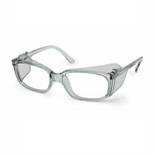 Uvex Prescription Glasses RX 5506 Light Gray Translucent Safety Glasses - ANSI Z87.1 Certified for Eye Protection | Perfect for Construction, Lab Work & DIY Projects